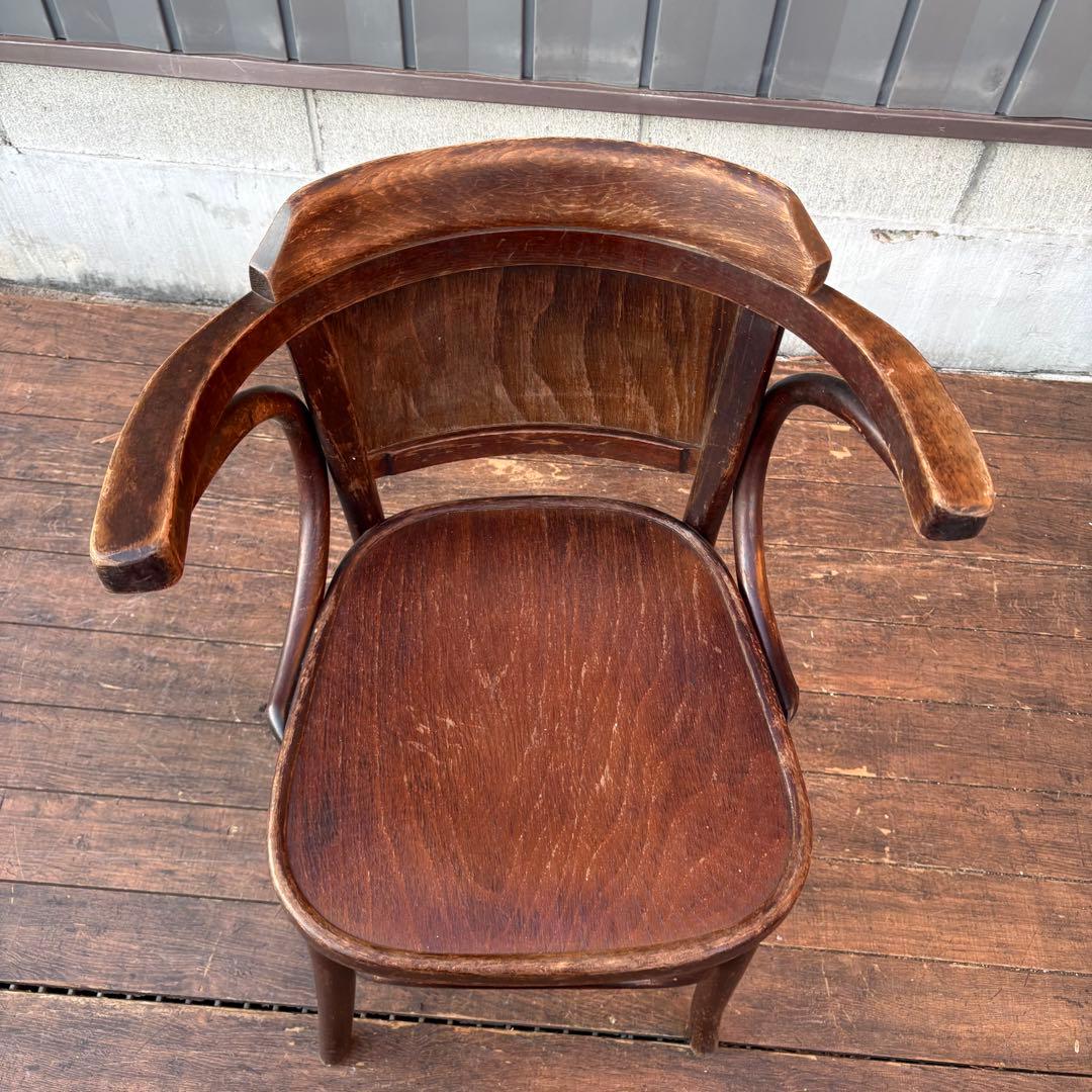 ①ルーマニア製 ヴィンテージ ベントウッドチェア アームチェア 曲木
