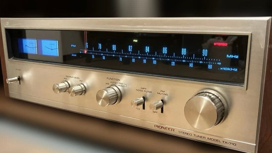 昭和レトロヴィンテージ‼️Pioneer TX-710 FM/AMチューナー - メルカリ