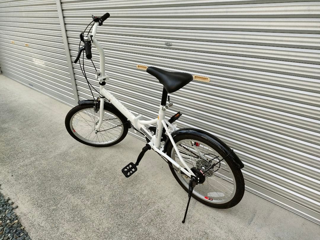 岩手】引取限定 キャプテンスタッグ 20インチ折り畳み自転車 6段