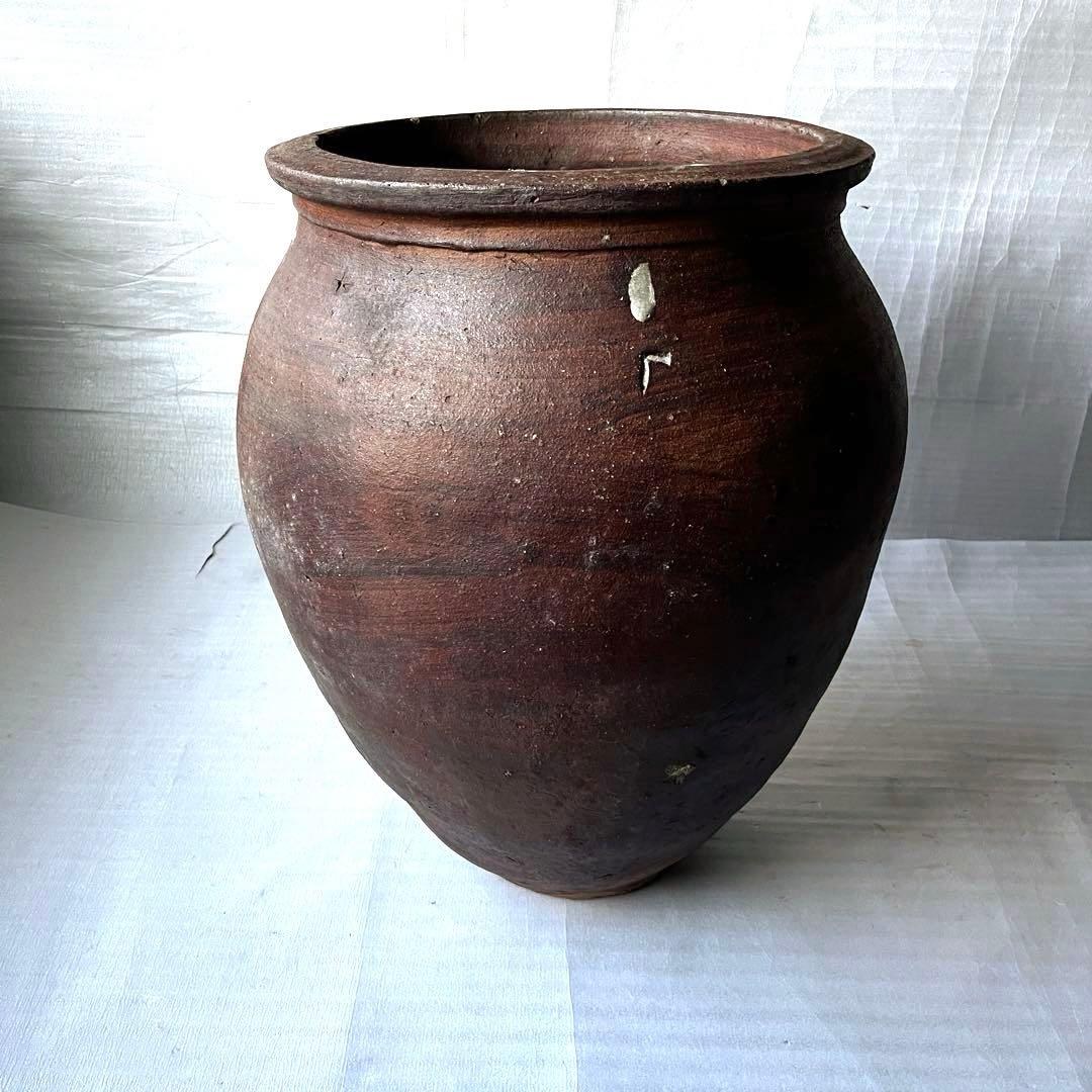 アンティーク　特大　水瓶　大壺　大甕　江戸時代物 アンティーク 特大 水瓶 大壺 大甕 江戸時代物 刻印あり - メルカリ