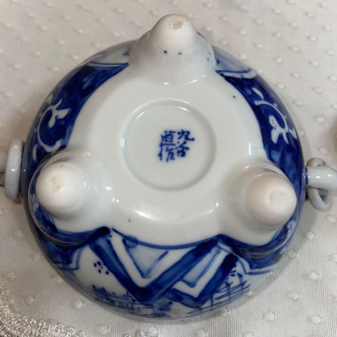 九谷焼 直作 染付間取山水 香炉 未使用 - メルカリ