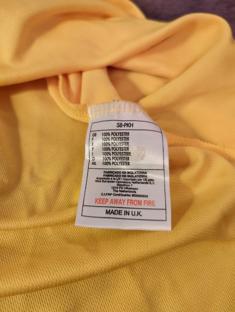 英国製 ビンテージ 1998W杯 ブラジル代表 選手着用モデル ロナルド