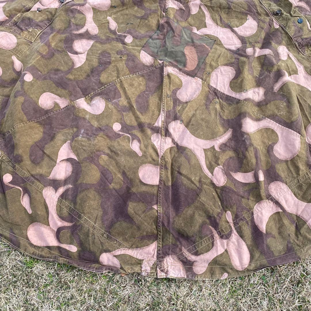 超レア】ハンガリー軍幕 初期型 扇型 1枚① 迷彩 ハリケーンカモ