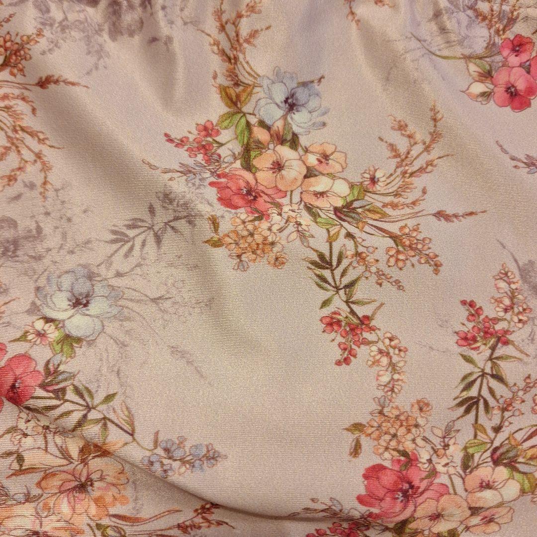 新品未使用 シルフィーヌ 花柄 五分袖レオタード 40 Lサイズ 日本製