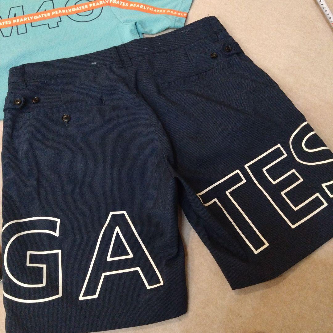 ☆PEARLY GATES☆ロゴ入りハーフパンツ＆ハイネックシャツ サイズ6
