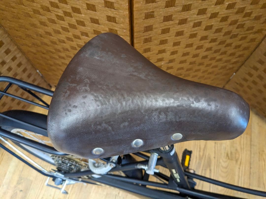 U096 折り畳み自転車 20インチ 6段変速 カゴ付き ブラック - メルカリ