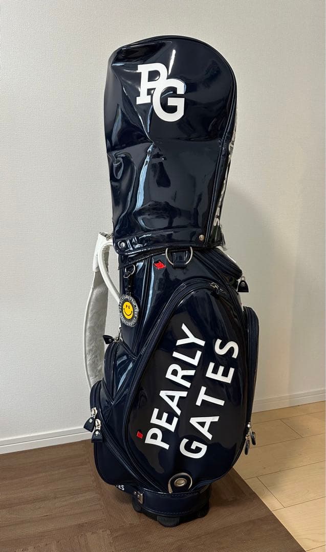 パーリーゲイツ 【定番】エナメル キャディバッグ (46インチ対応