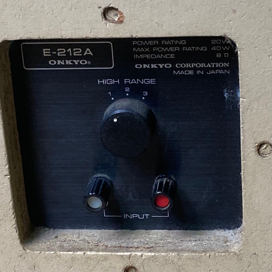 ONKYO E-212A スピーカーシステム ビンテージ レトロ 希少 - メルカリ