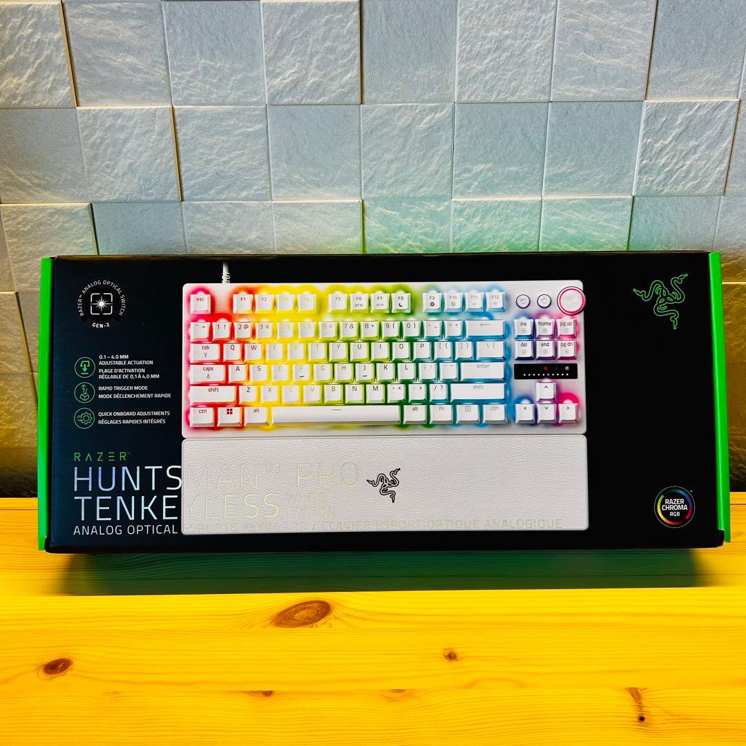 キーボード Razer Huntsman V3 PRO TENKEYLESS White Razer Huntsman V3 Pro Tenkeyless - US - 白 | Keyboards