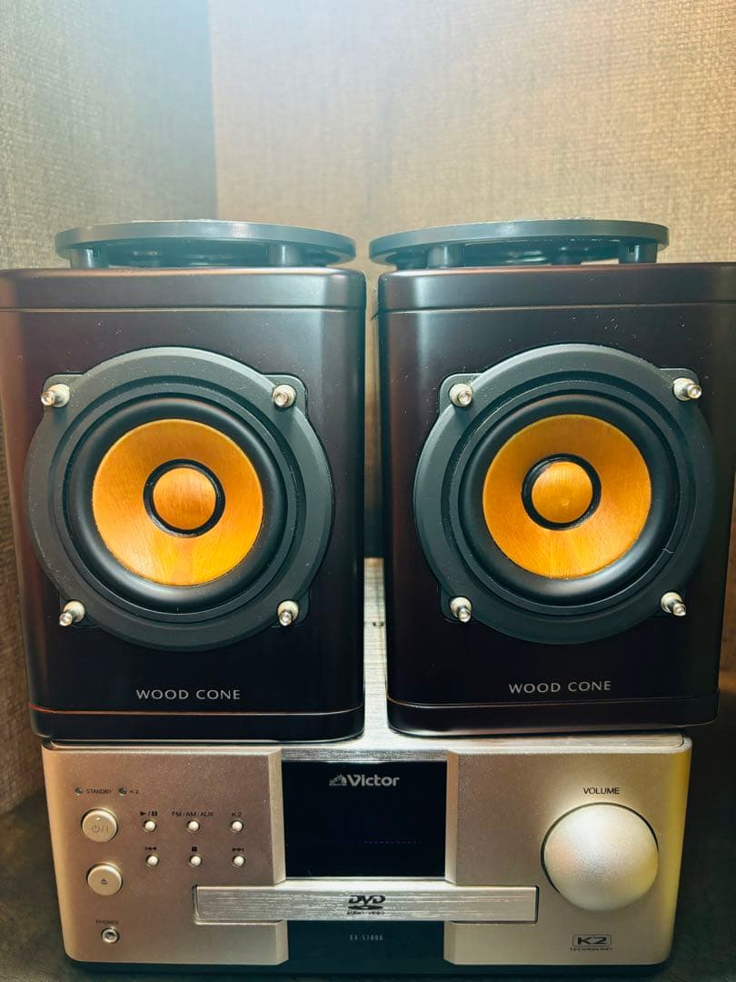 Victor DVDシステム EX-S1000 SP-EXS1000 ビクター、直販限定のウッドコーン採用コンポ「EX-S1000」 - 価格.com