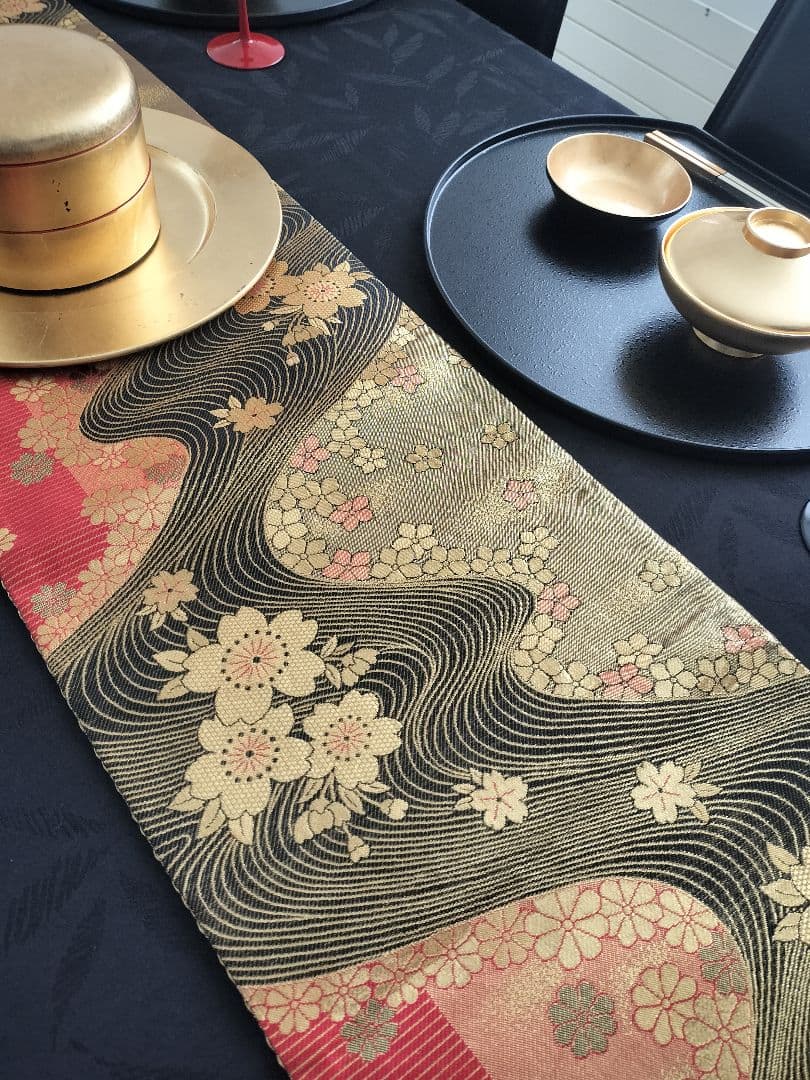 A903☆高級‼️全通‼️ひな祭り‼️テーブルランナー2m11cm リバーシブル