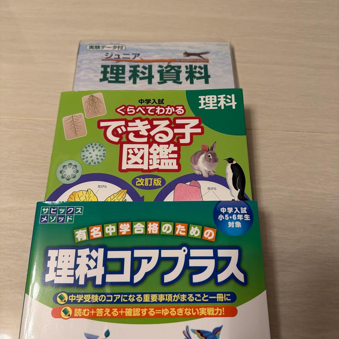 中学受験 理科必携 SAPIX グノーブル コアプラス できる子 3冊セット