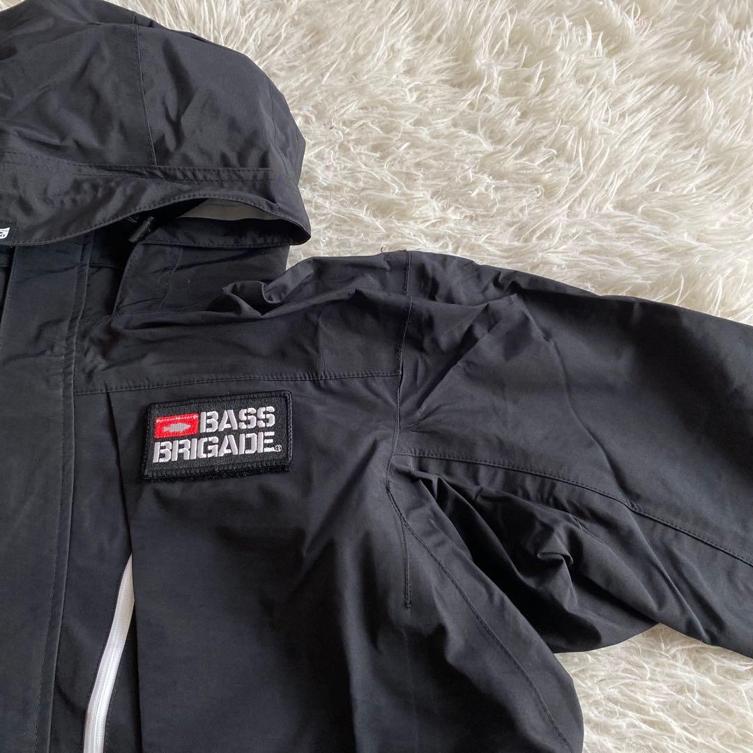 バスブリゲード× アブガルシア スタンダード レインスーツ L ブラック
