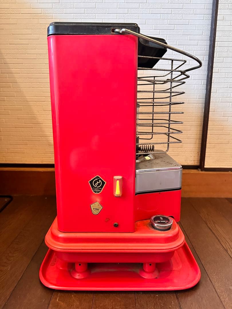 NEC開放式石油ストーブ ヴィンテージ レトロストーブ 赤 昭和レトロ