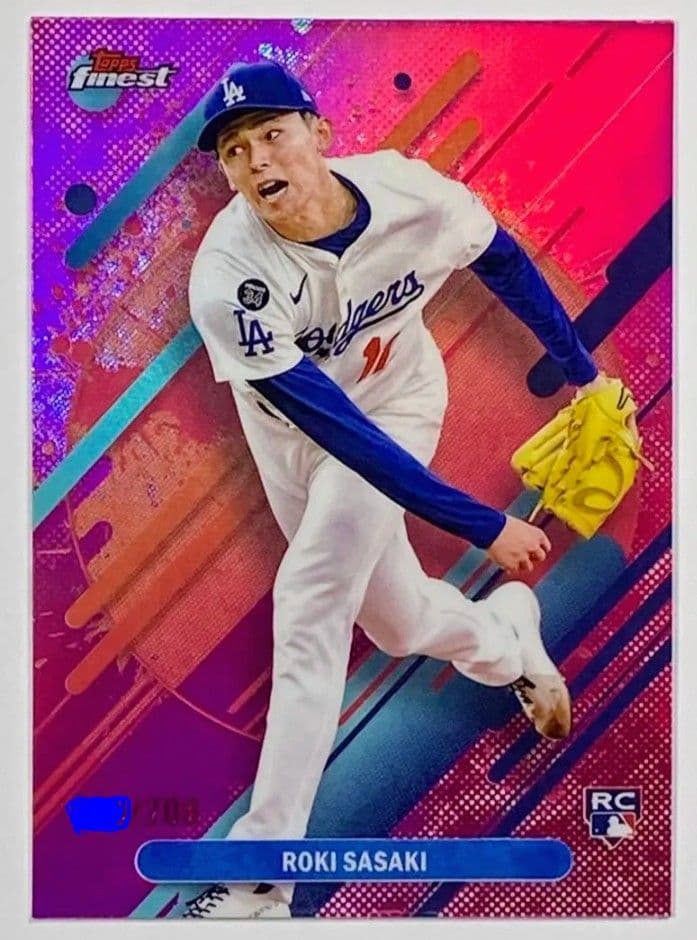 Topps finest 佐々木朗希 200枚限定 ルーキーカード - メルカリ