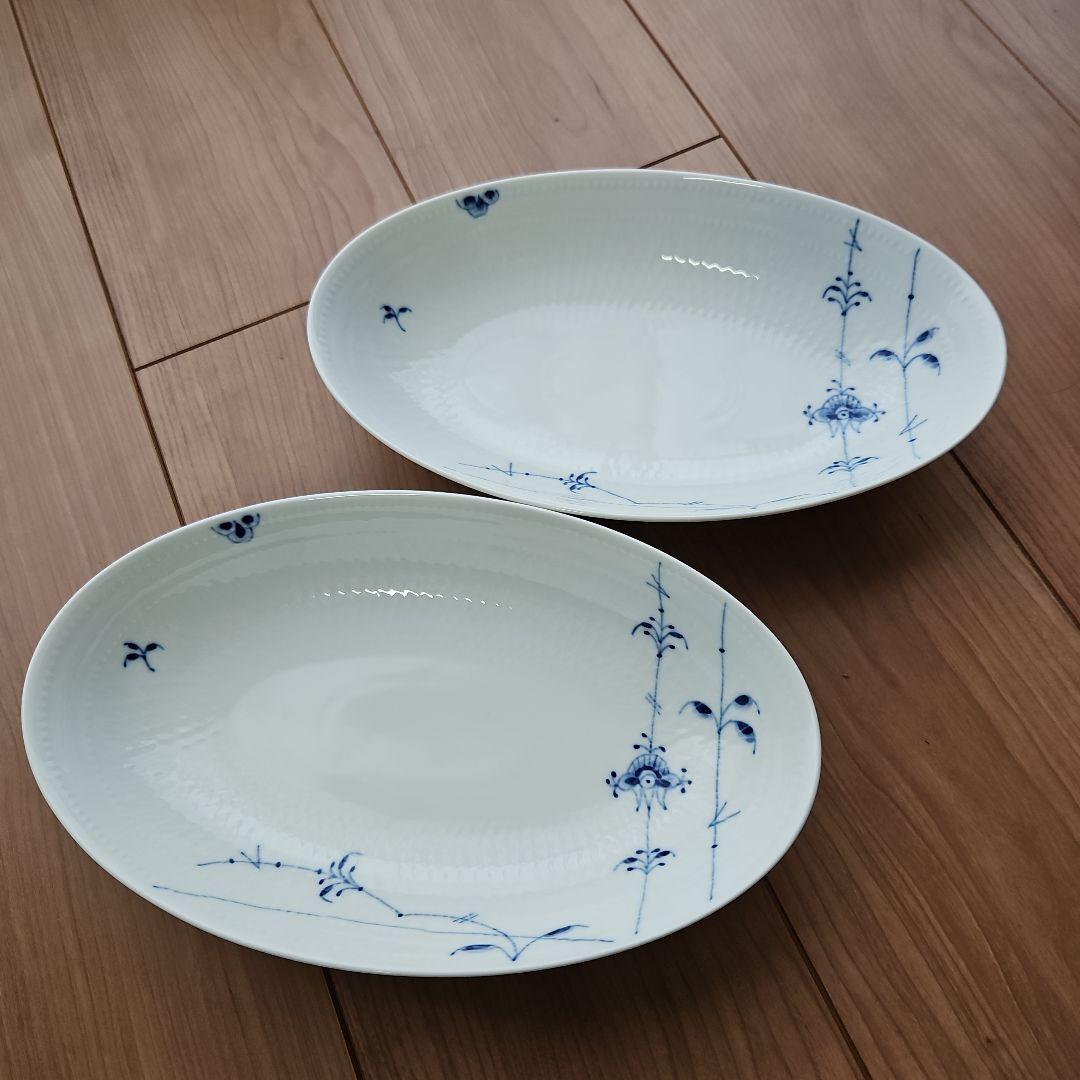 ロイヤルコペンハーゲン ブルーパルメッテ オーバルディッシュ 2枚 深皿 楽天市場】【P10倍・クーポン】ロイヤルコペンハーゲン (Royal