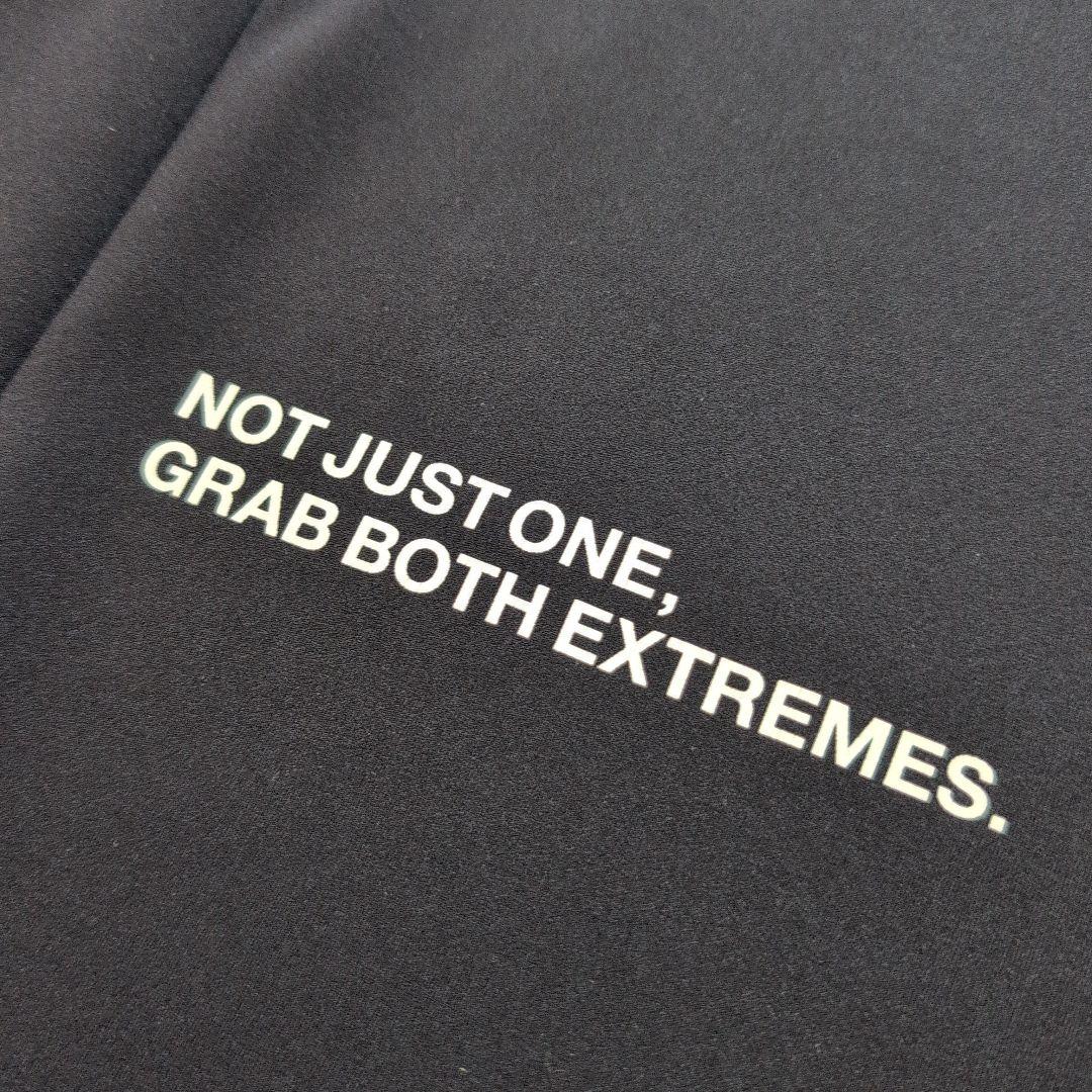 美品】ラフロッグゴルフ ダンボールニット素材 モックネック長袖 黒 XL