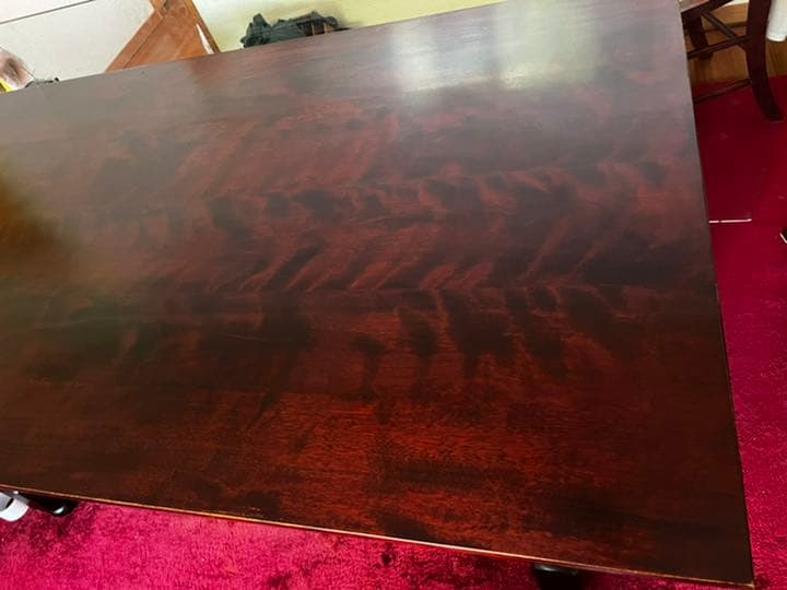 九州民藝家具⑤ ダイニングテーブル 桜ムク材 経年変化によるいい