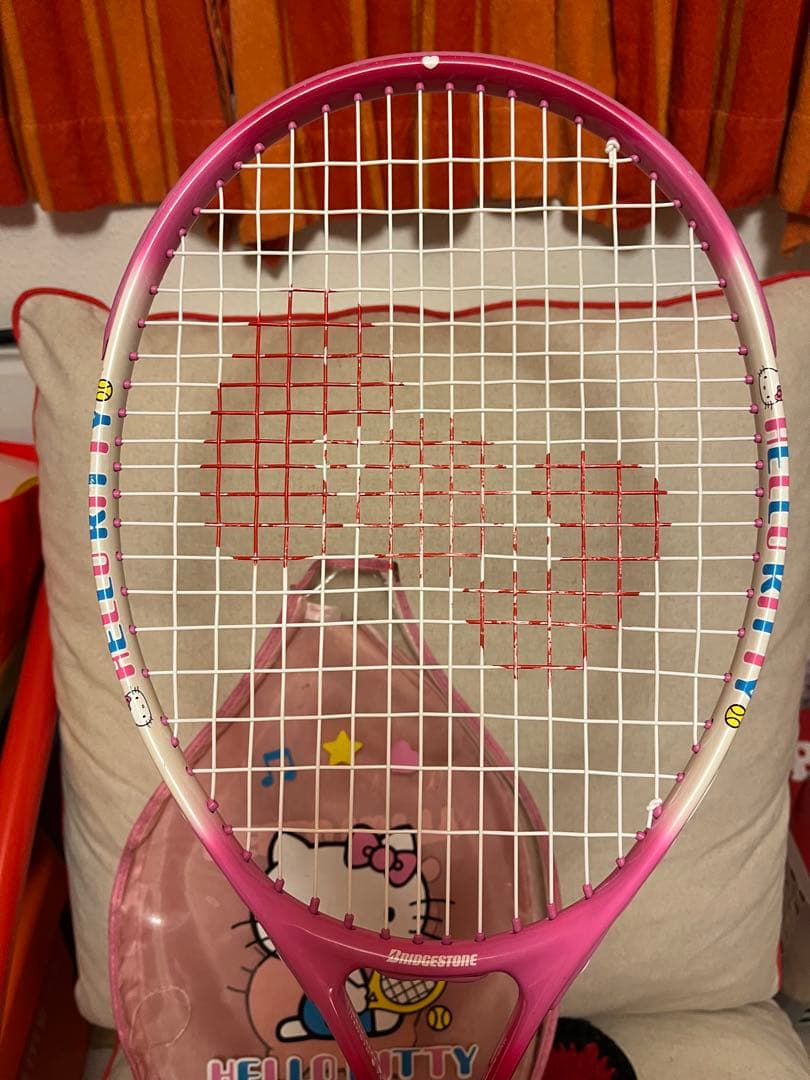 キティ レトロ Hello Kitty テニスラケット ケース付き - メルカリ
