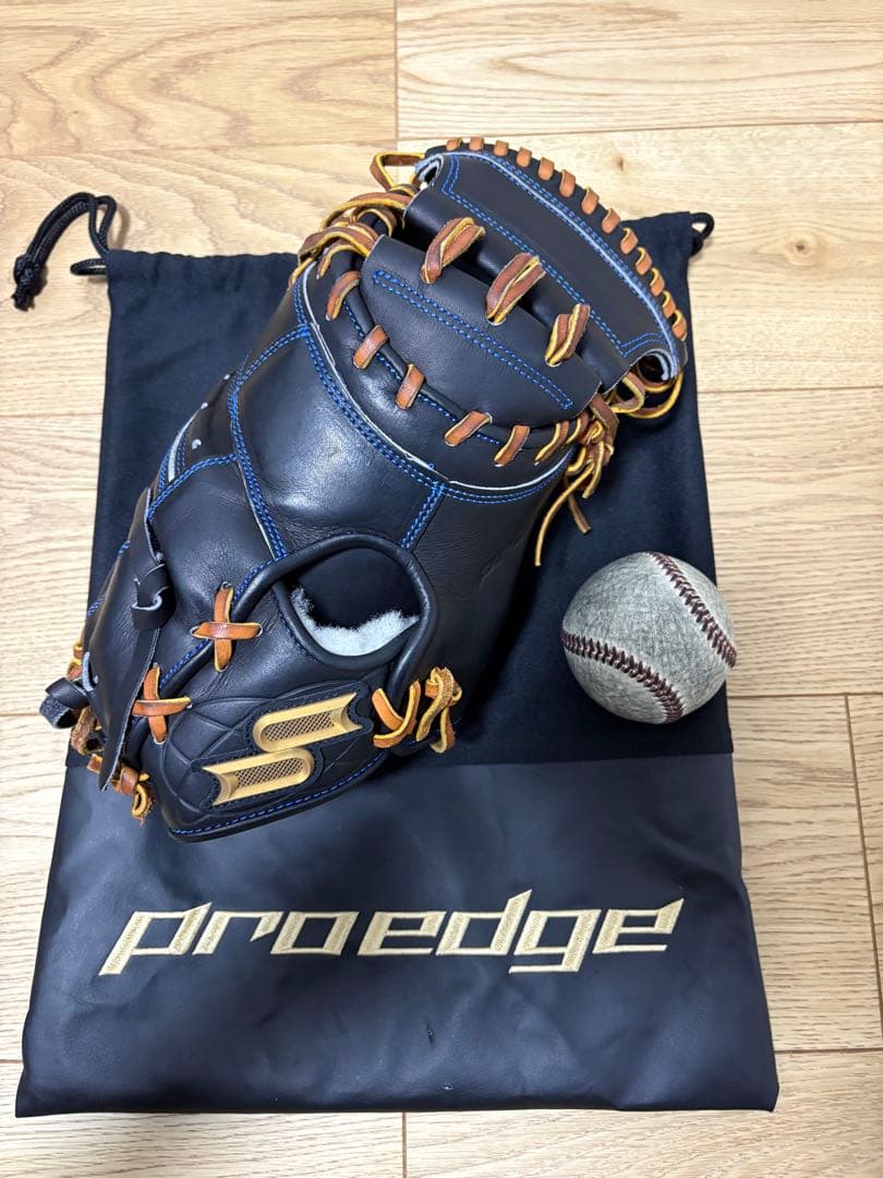 SSKプロエッジ栄 硬式キャッチャーミット ネイビー 収納袋付き SSK プロエッジ 栄 キャッチャーミット | 中古野球用品販売の球児先生