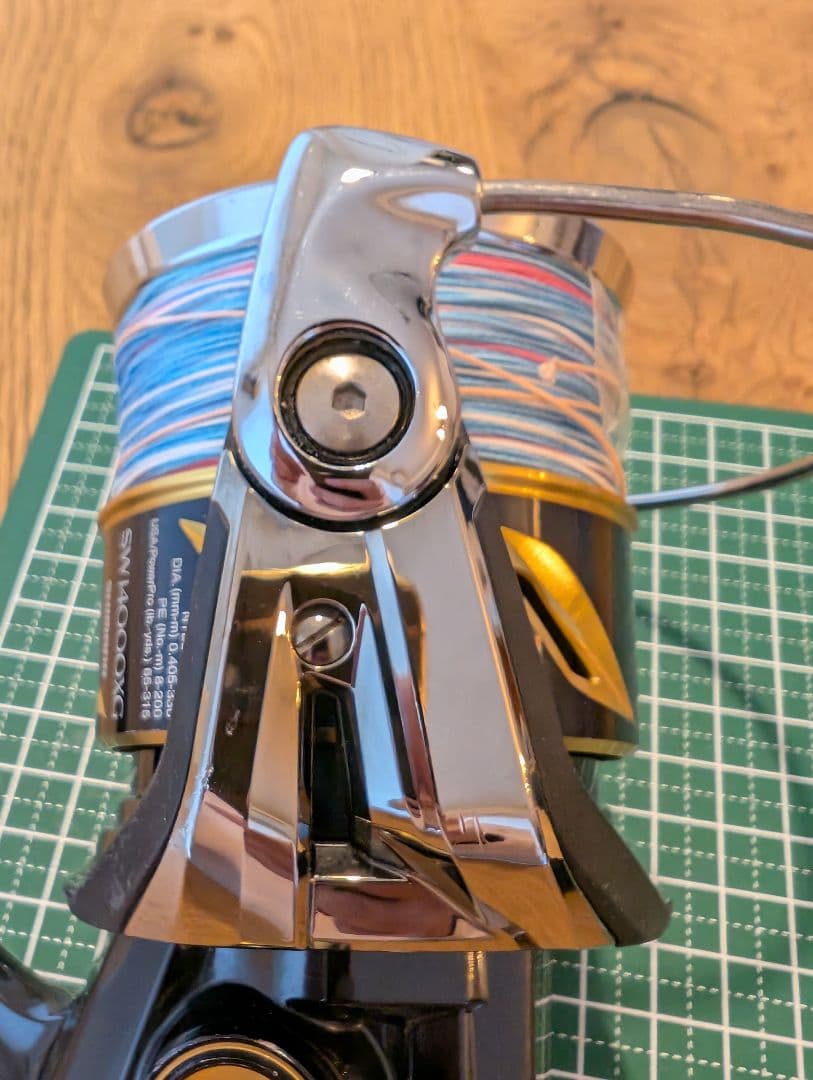 機関良好 シマノ 19 ステラsw 14000XG 左巻き 社外ハンドルノブ付