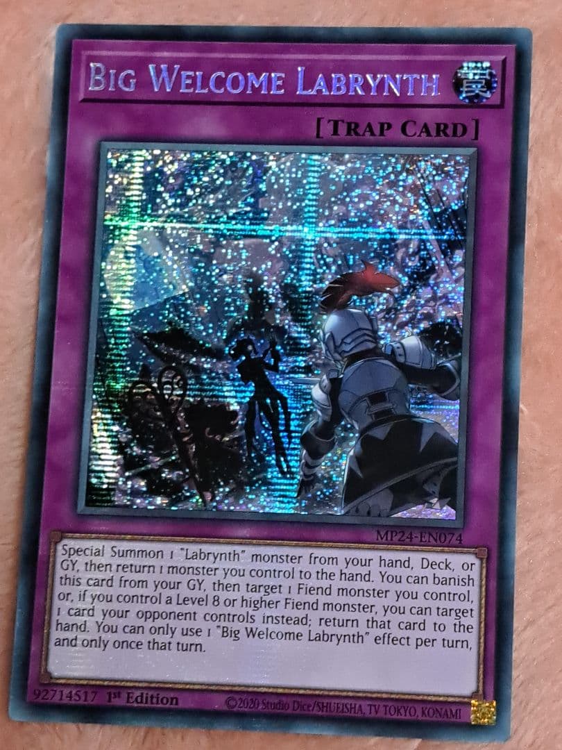 遊戯王 ビッグウェルカムラビュリンス 英語版 EU 1st プリシク 25th