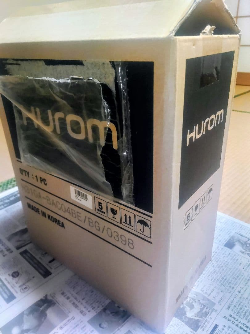 【未開封】HUROM H310A スロージューサー　ベージュ H310A-BAC04BE スロージューサーH310Aシリーズ HUROM(ヒューロム