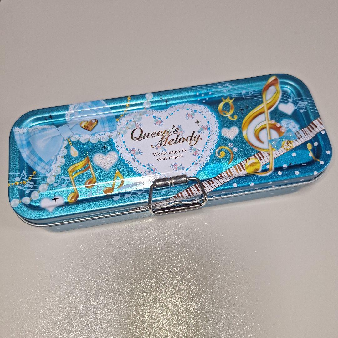 平成レトロ Queen's Melody センタークリップ 缶ペン 当時物 筆箱