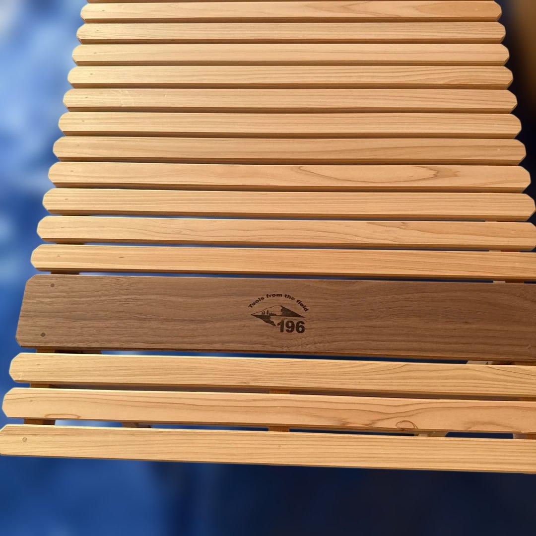 196 ヒノキ キャンプテーブル KUROSON370 - メルカリ