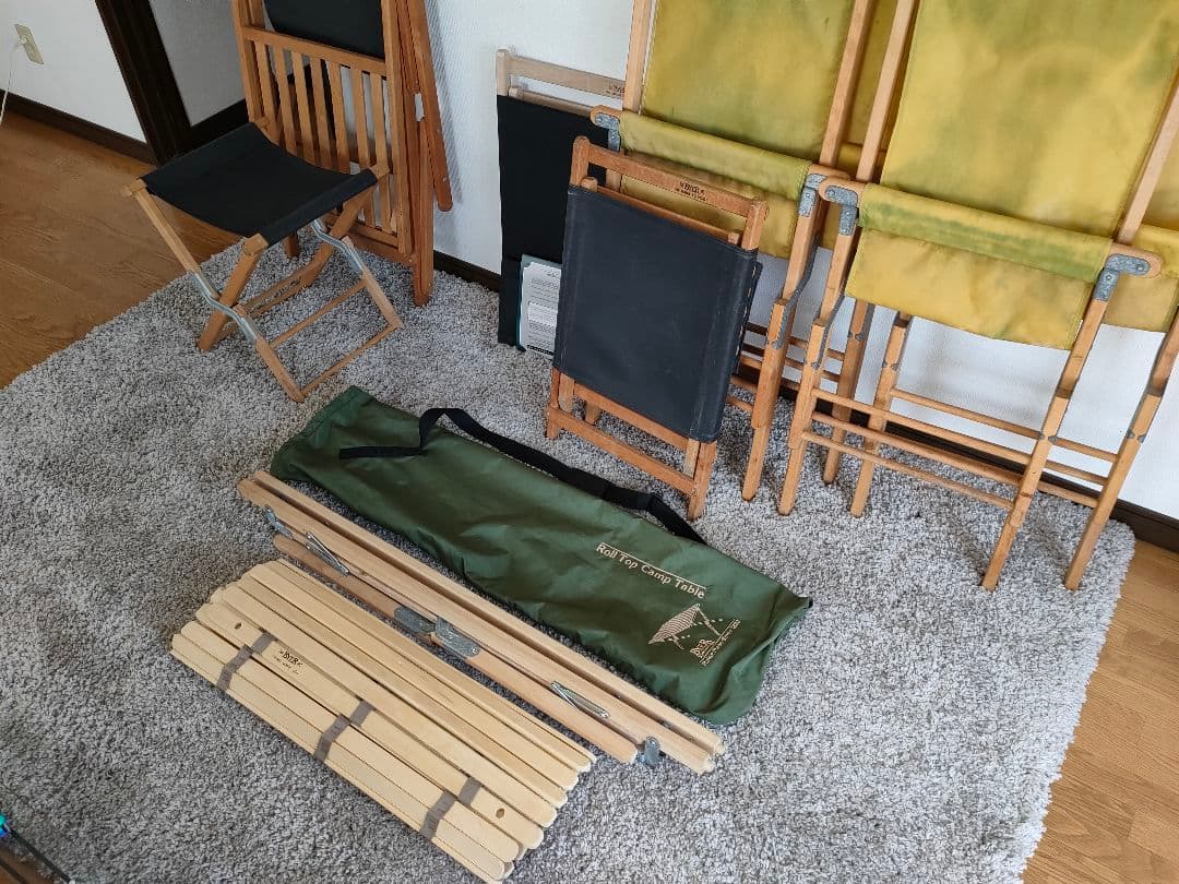 Momu様専用です。 木製キャンプテーブル 収納バッグ付き - メルカリ