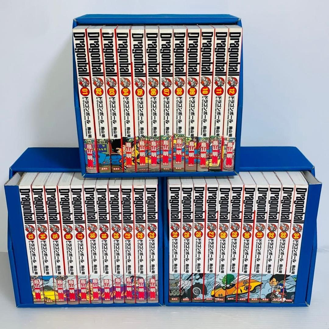完全版 ドラゴンボール 全巻セット 1-34巻 オリジナル収納BOX付 - メルカリ
