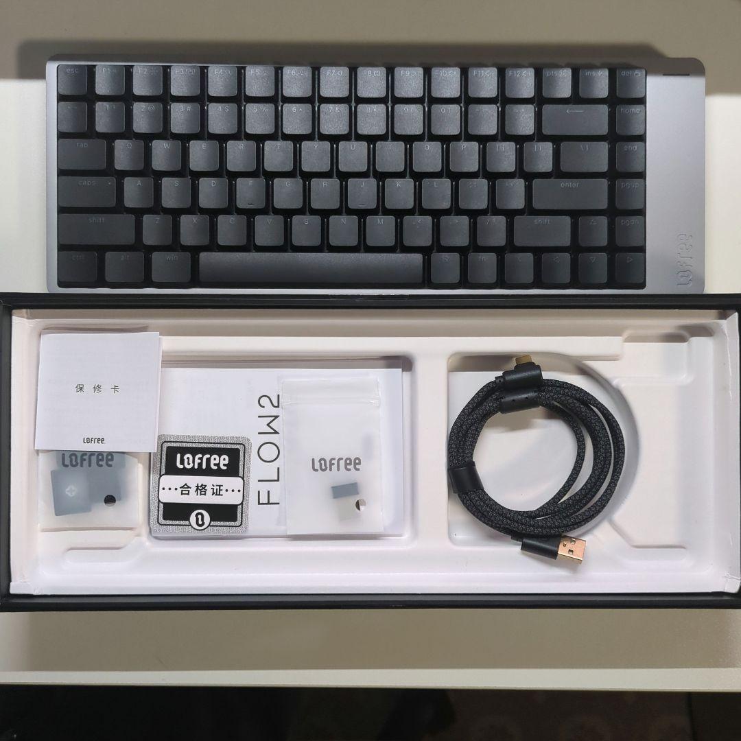 lofree flow2　キーボード　ロープロファイル　スペースグレー　84キー Flow2 84 – Lofree Japan