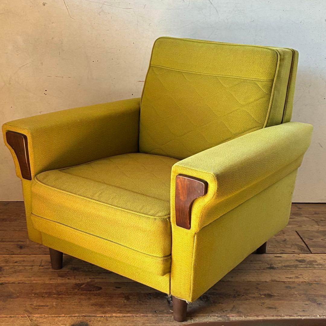 国産ヴィンテージ レトロ ミッドセンチュリー 1人掛けソファ ② 1人掛けソファ レザー ミッドセンチュリーソファ Geum | 家具