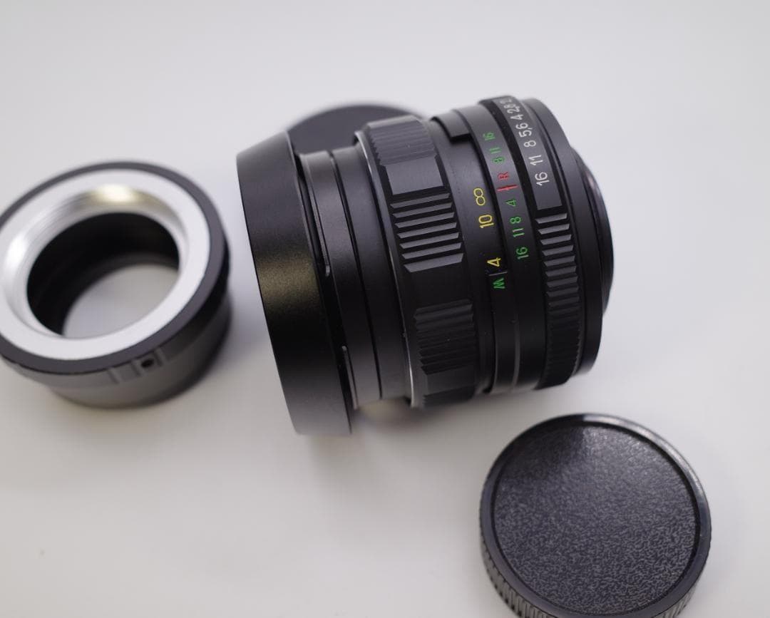 12 新品未使用　ぐるぐるボケレンズ　ヘリオス　44M-4　M42アダプター付 ぐるぐるボケのロシアンレンズ「Helios 44」 | カメヌマ