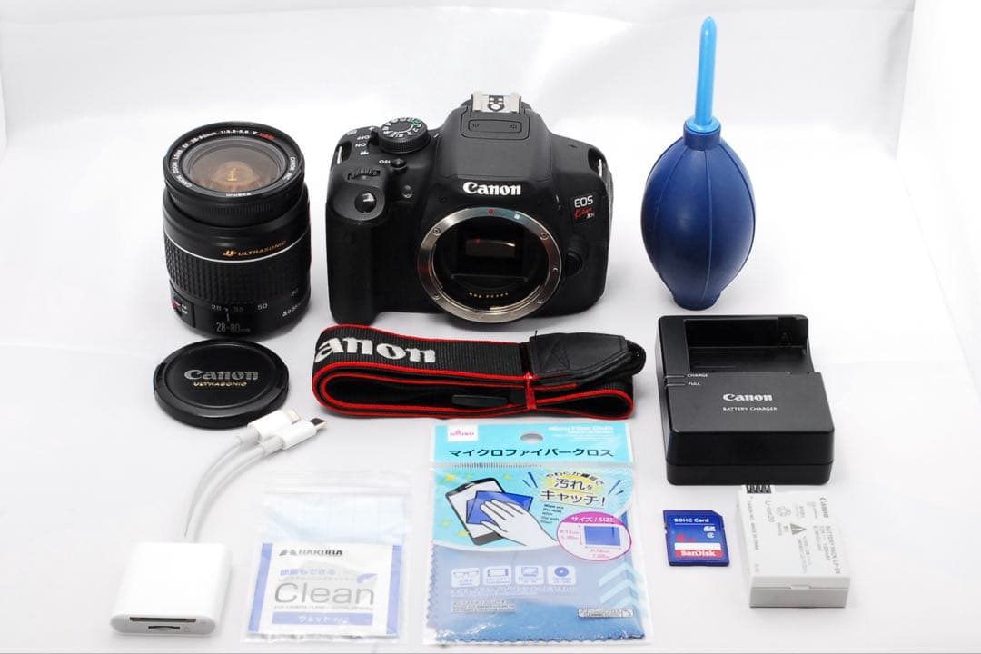 美品】スマホ転送OK⭐️Canon Kiss X7i ビギナーさん応援セット