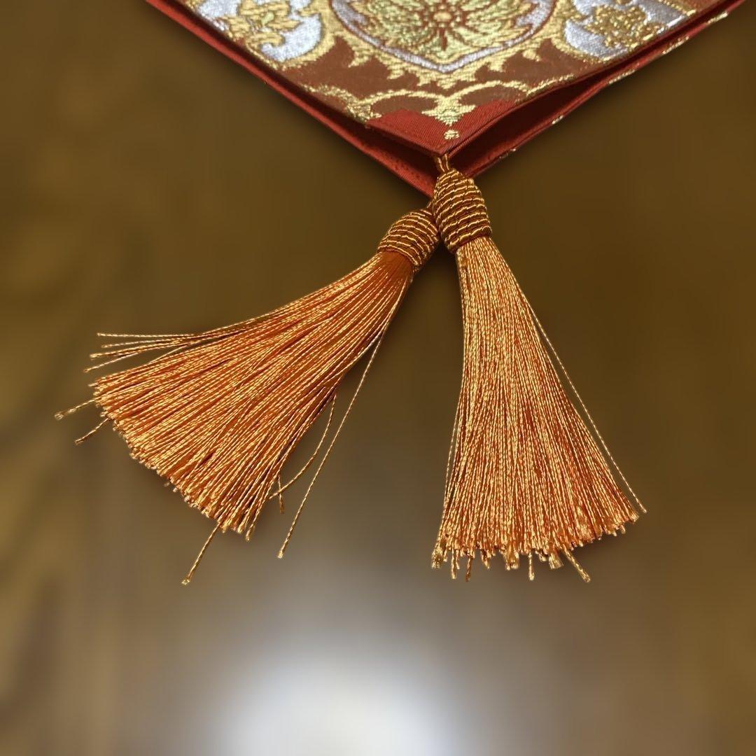 table runner 川島織物 金彩華紋 帯リメイク 長尺 - メルカリ