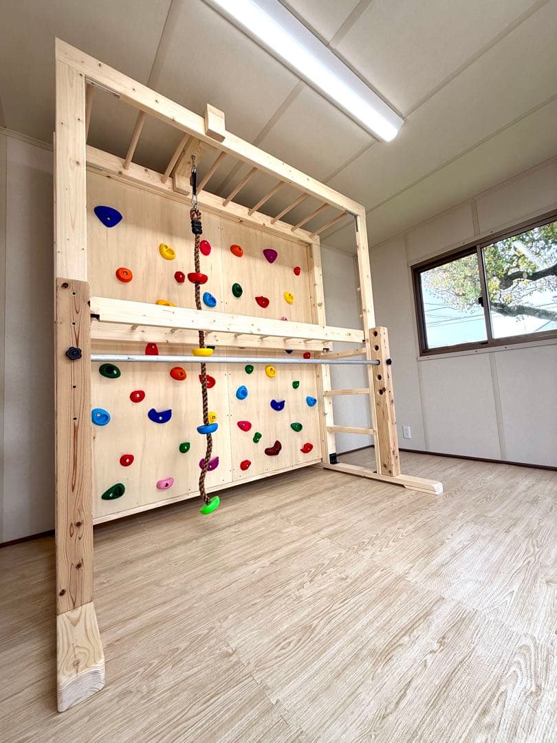 うんてい　室内遊具　室内うんてい　ボルダリング 室内遊具 室内うんてい 室内雲梯 うんてい 鉄棒 ボルダリング - メルカリ