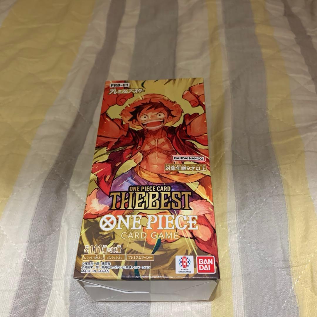 ワンピースカードTHE BEST未開封BOXテープ付き - メルカリ