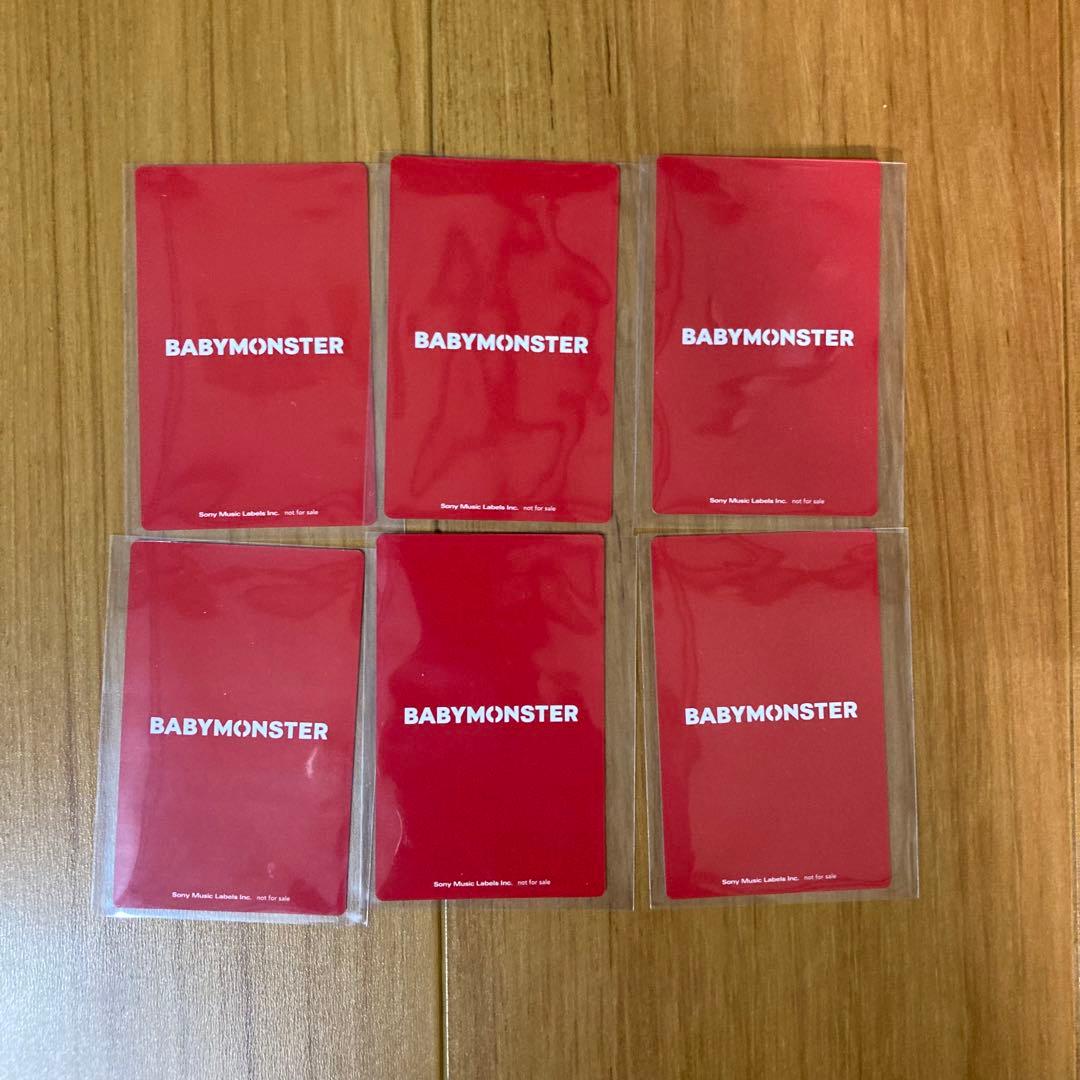 BABYMONSTER ベビモン 会場 トレカ type A 6種コンプ セット - メルカリ