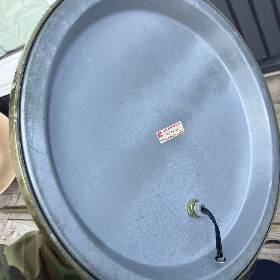 昭和レトロ ナショナル 真鍮製スタンドライト シェードランプ フロア