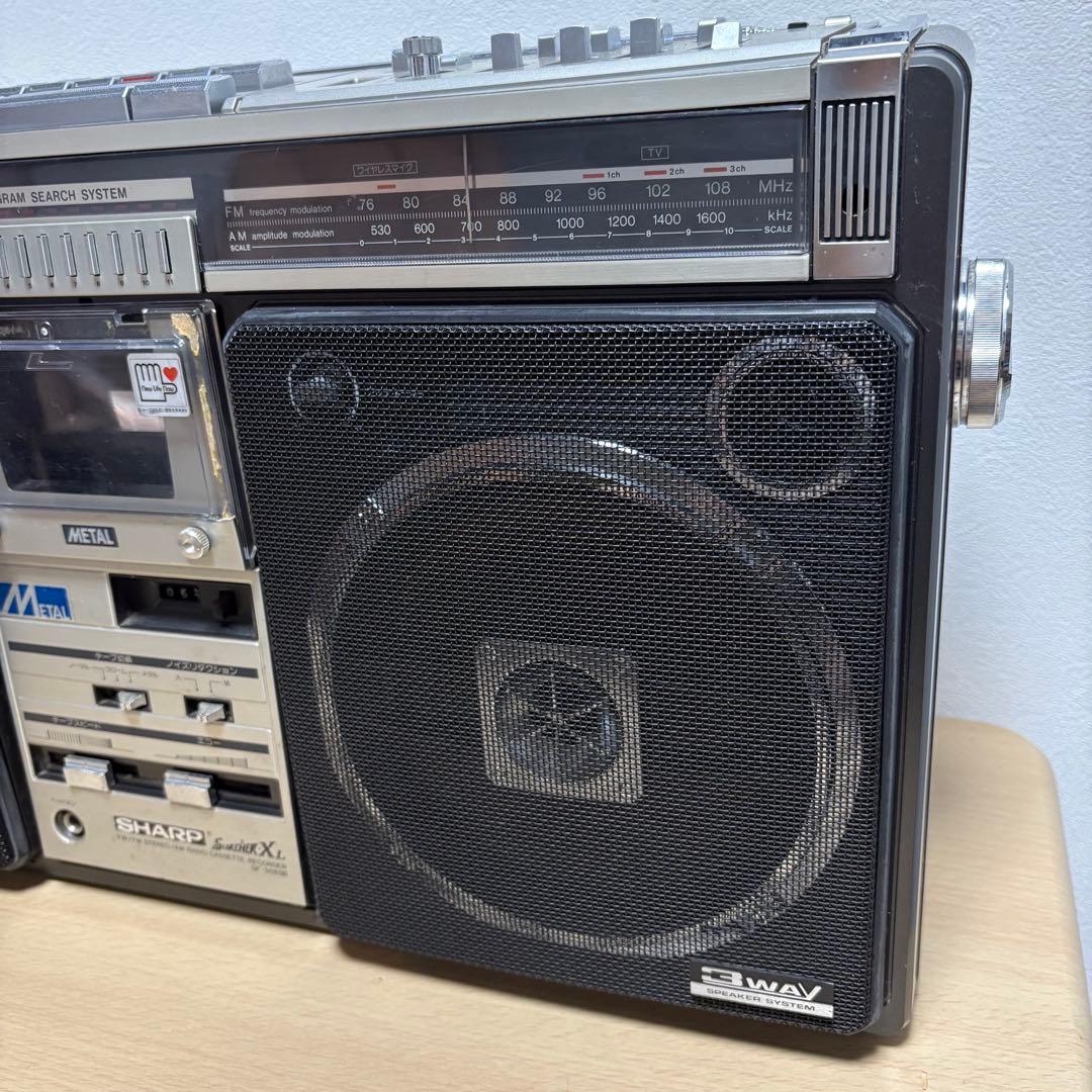 SHARP シャープ ラジカセ GF-508SB 通電確認済み - メルカリ
