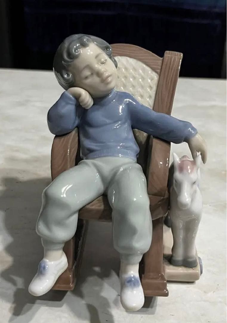 リヤドロ　へとへと　陶器 LLADRO】リヤドロ 陶器人形 Venetian serenade ゴンドラバロッカ