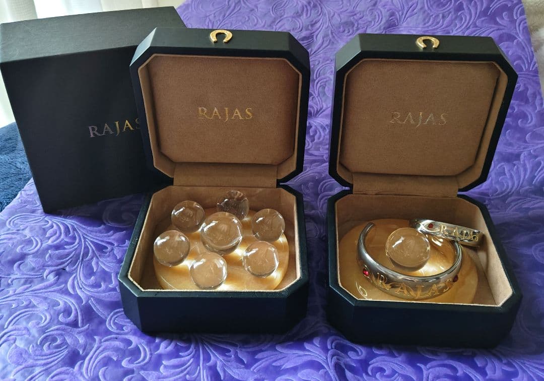 新リンパ療法 RAJASリング (大.小) 水晶セット - メルカリ