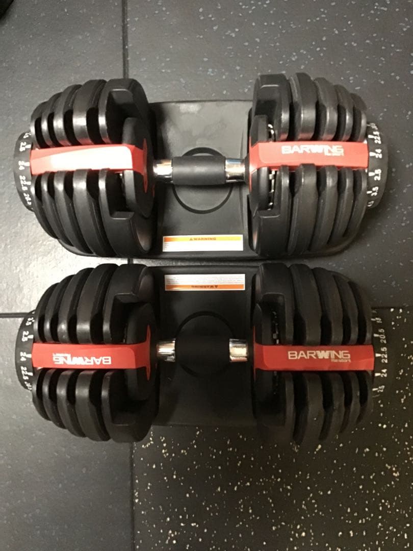 BARWING 可変式ダンベル 24kg 1個 - メルカリ