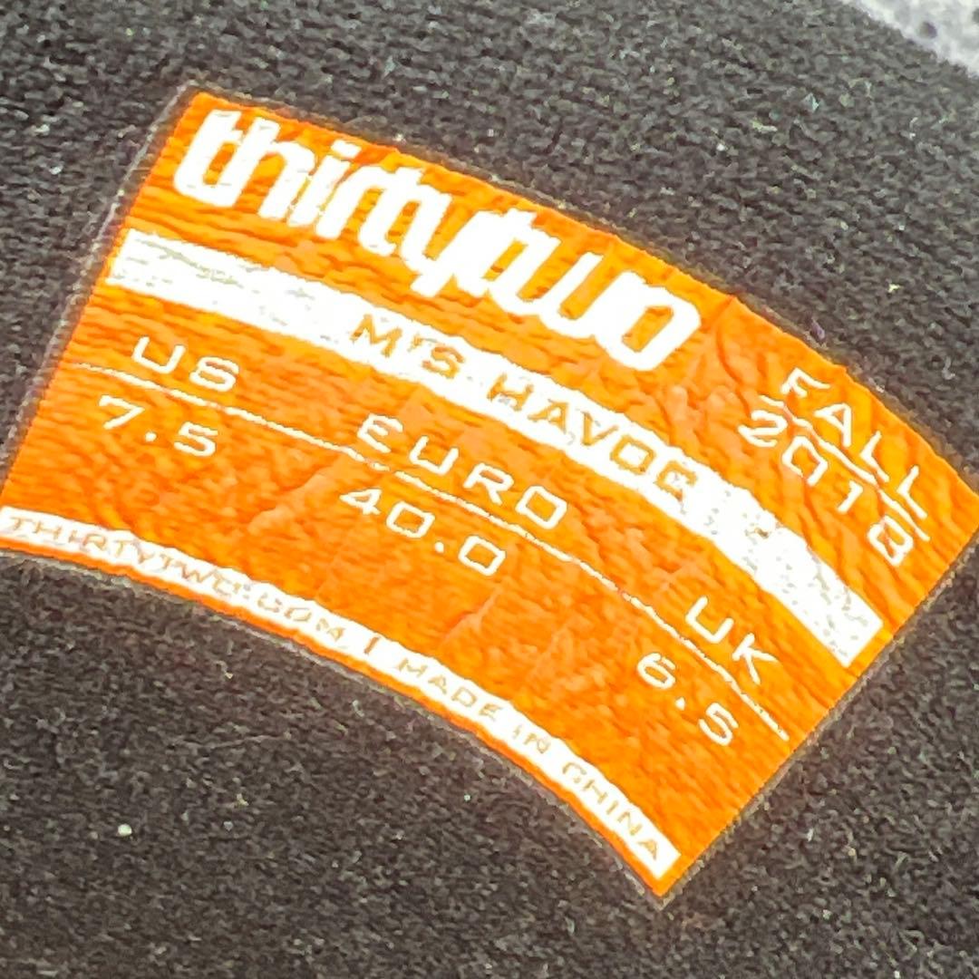 数回使用 25.5cm thirtytwo HAVOCスノーボードレースブーツ