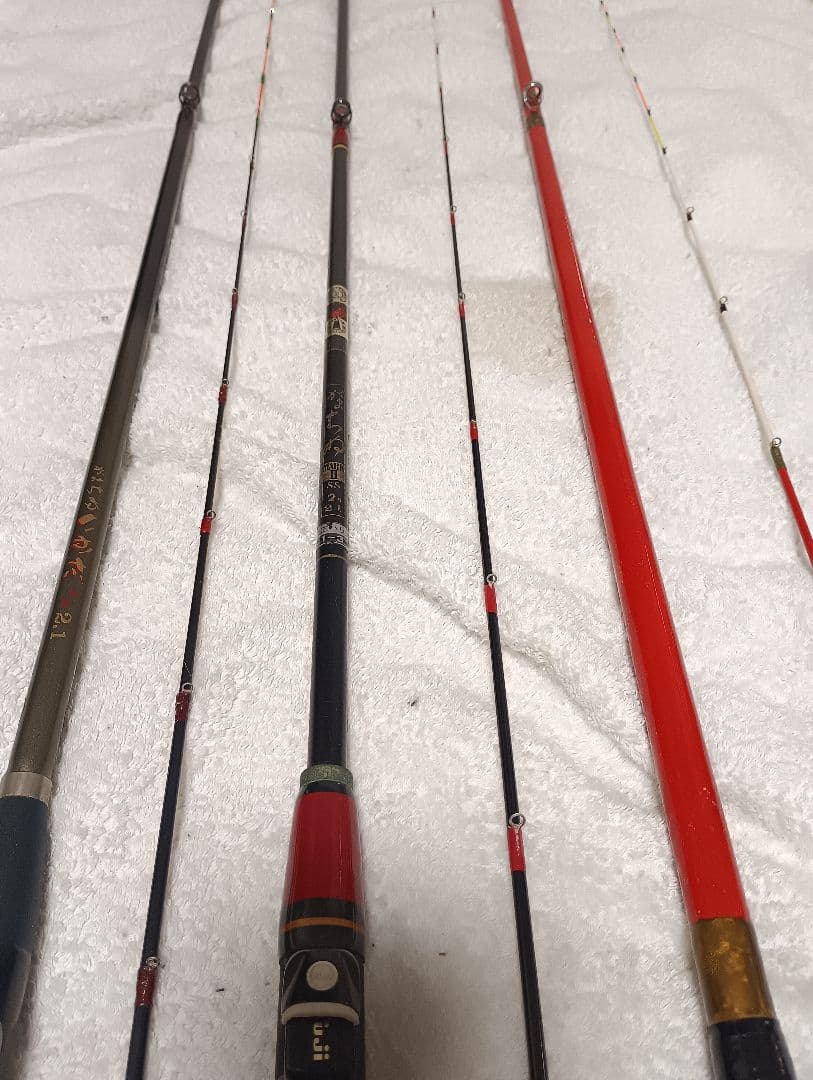 がまかつがまチヌ筏硬調2.1mがまチヌマークⅡ2.1m＋手造筏竿サクラ伊勢