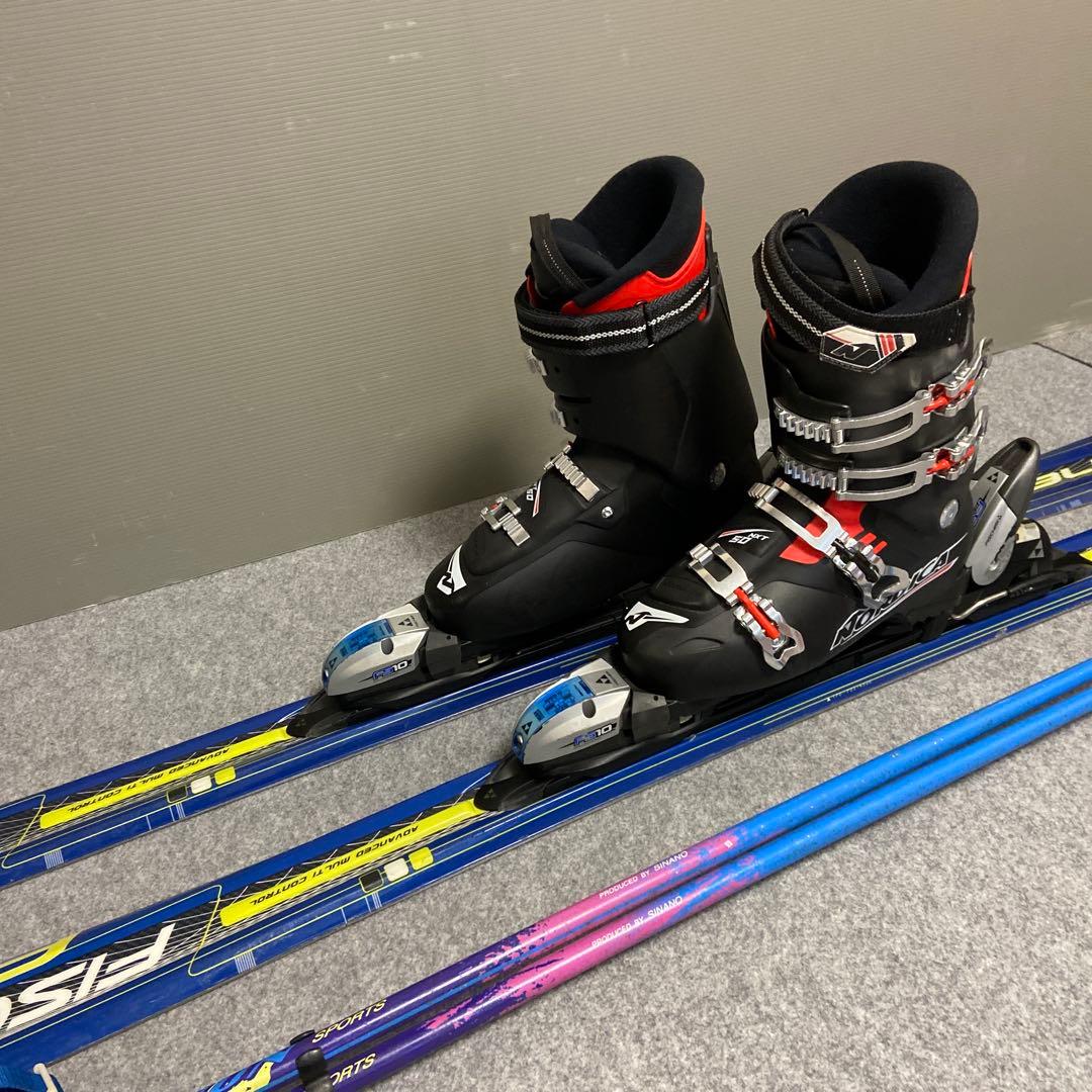 ★メンテナンス済　大人スキーセット板170cm ブーツ28〜28.5cm