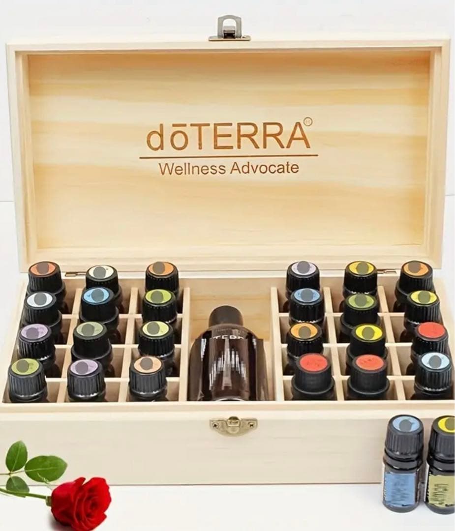 doTERRA】 木箱 ドテラ エッセンシャルオイル ウッドボックス 収納