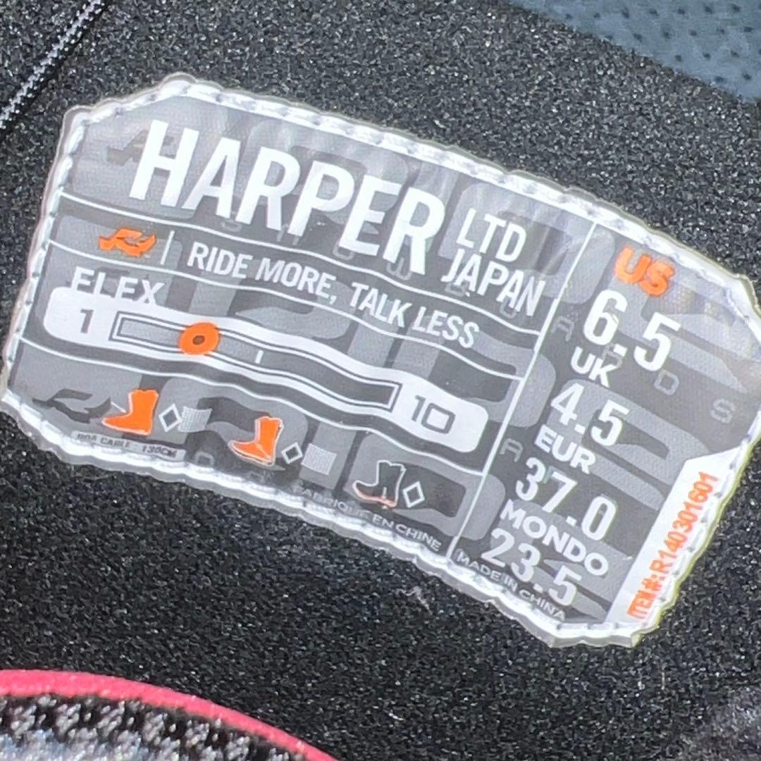 数回使用 23.5cm RIDE×HARPER BOA スノーボードブーツ