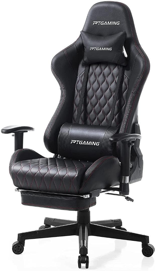 ゲーミングチェア オフィス テレワーク デスク オットマン リクライニング機能 GXTRACE ゲーミングチェア オフィスチェア ゲーム用チェア デスク